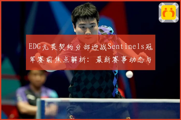 EDG无畏契约分部迎战Sentinels冠军赛前焦点解析：最新赛事动态与深度分析